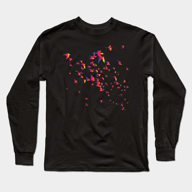 Spectrum Birds Long Sleeve T-Shirt by Superlust